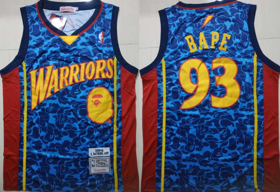 Warriors 93 Bape Blue 2009 10 Hardwood Classics Jersey,We sell and wholesale Warriors 93 Bape Blue 2009 10 Hardwood Classics Jersey on line form chian!